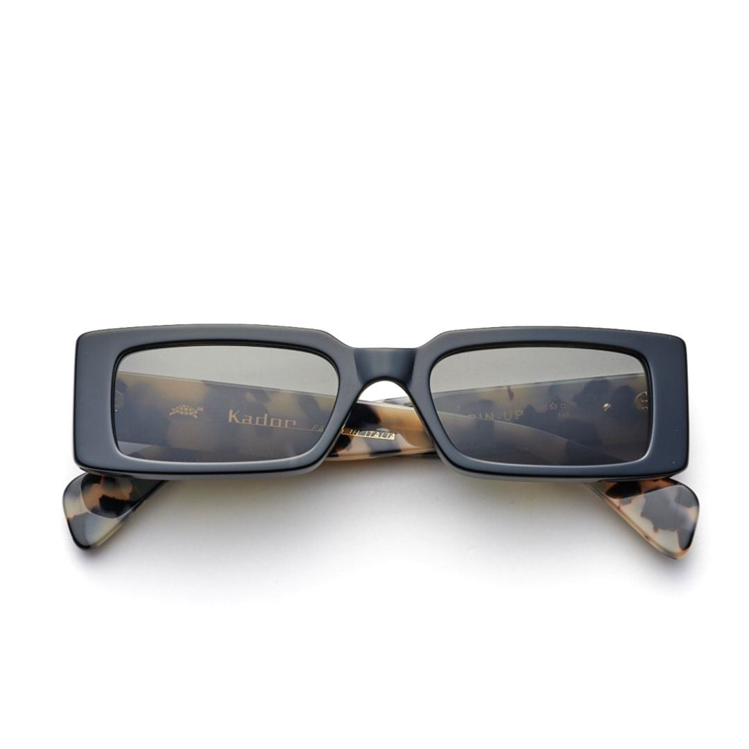 Kador Pin-Up Rectangular Sunglasses With Tortoiseshell Patterned Arms