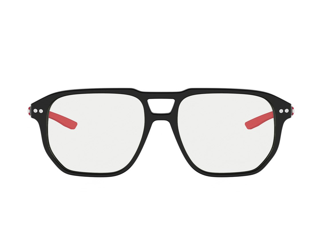Tag Heuer Th50077i Red Square Frame Eyeglasses