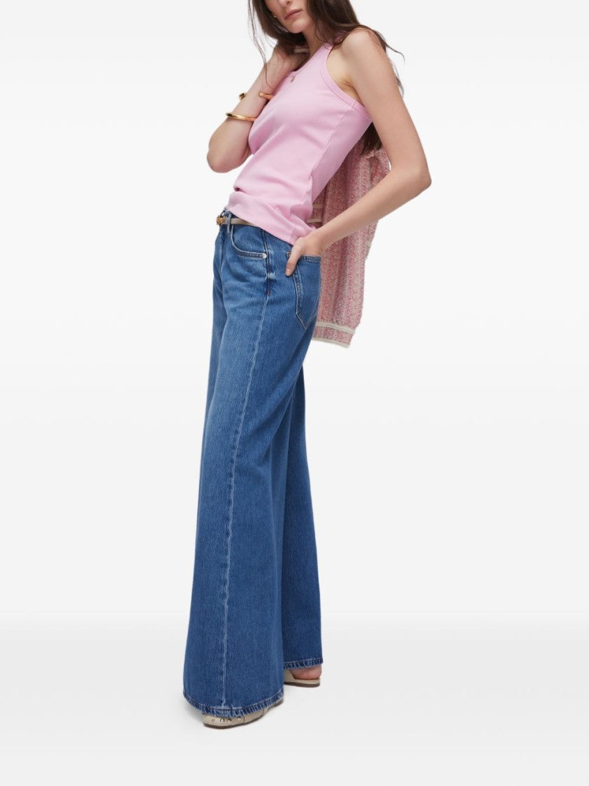 Liu Jo Blue Denim Texture Jeans