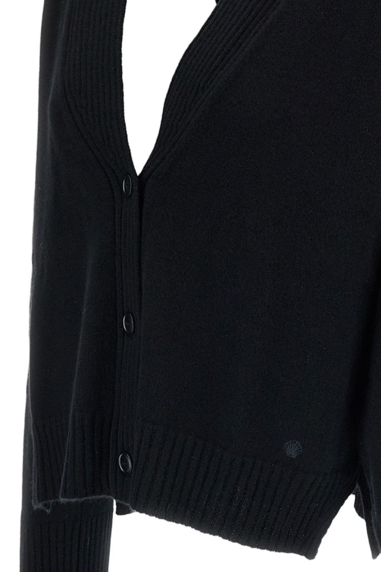 Loulou De Saison Black Kaia Cashmere Cardigan