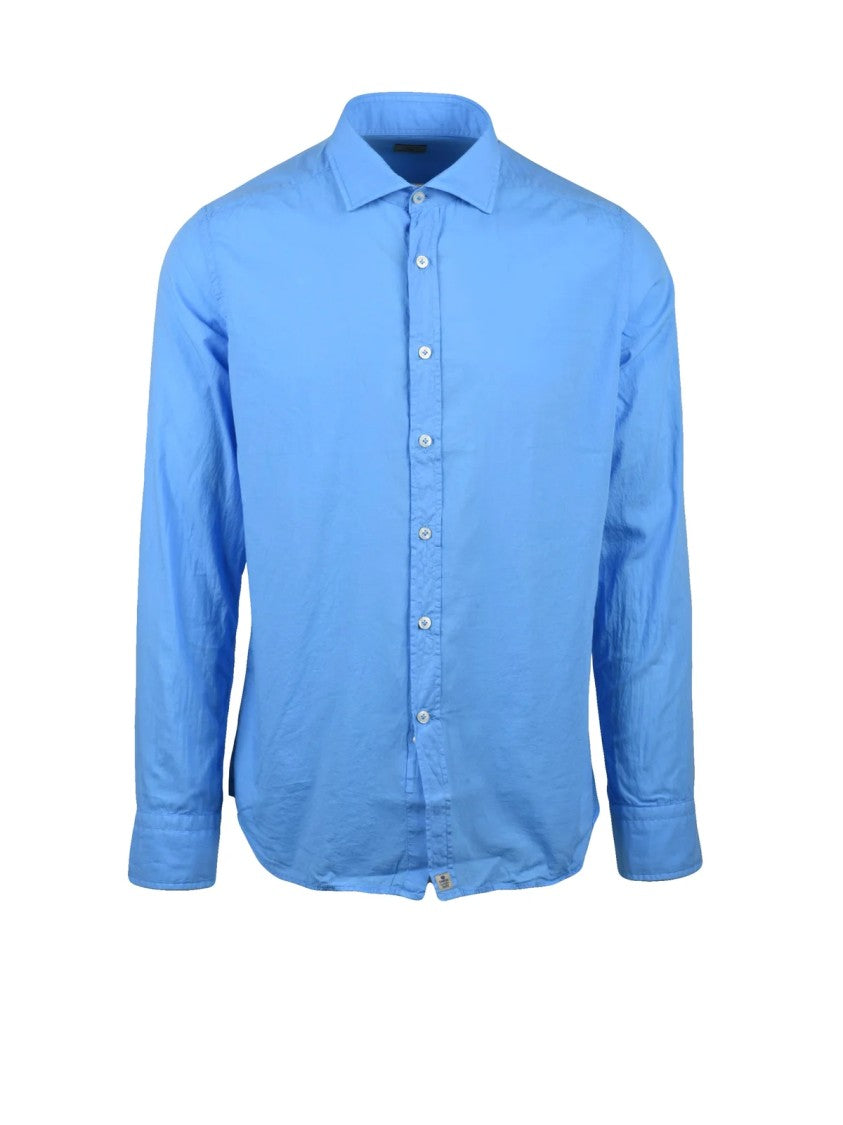 Sonrisa Long-Sleeve Button-Down Shirt In Pure Cotton With Tailored Fit