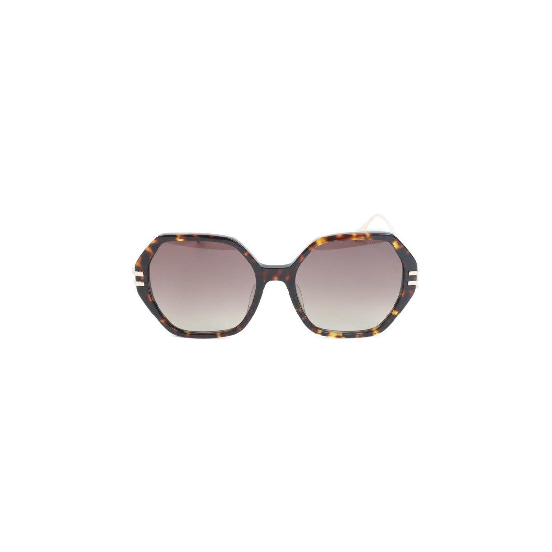 Chopard Bold Octagonal Frame Sunglasses With Gradient Lenses