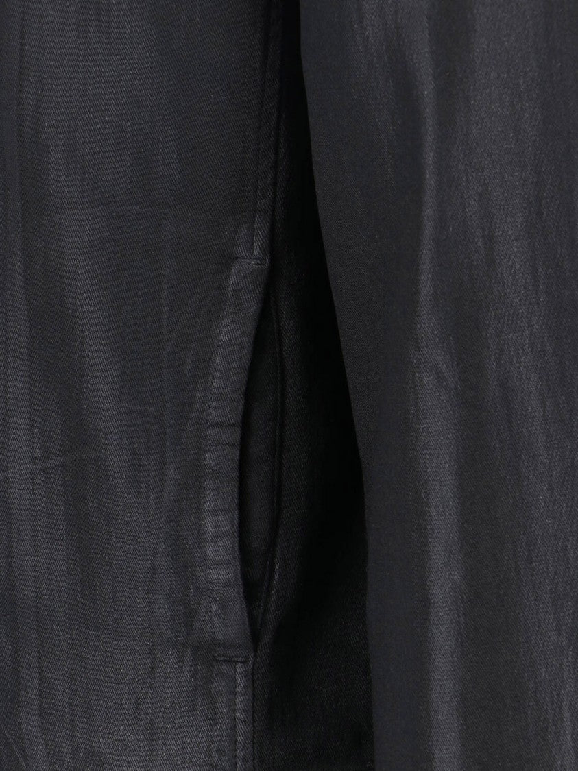 Diesel Fitted Black Jacket With High Collar And Zipper Closure