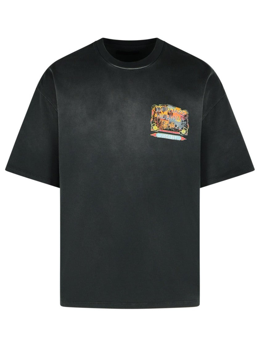 Amiri Amiri Jazz' Black Cotton T-Shirt