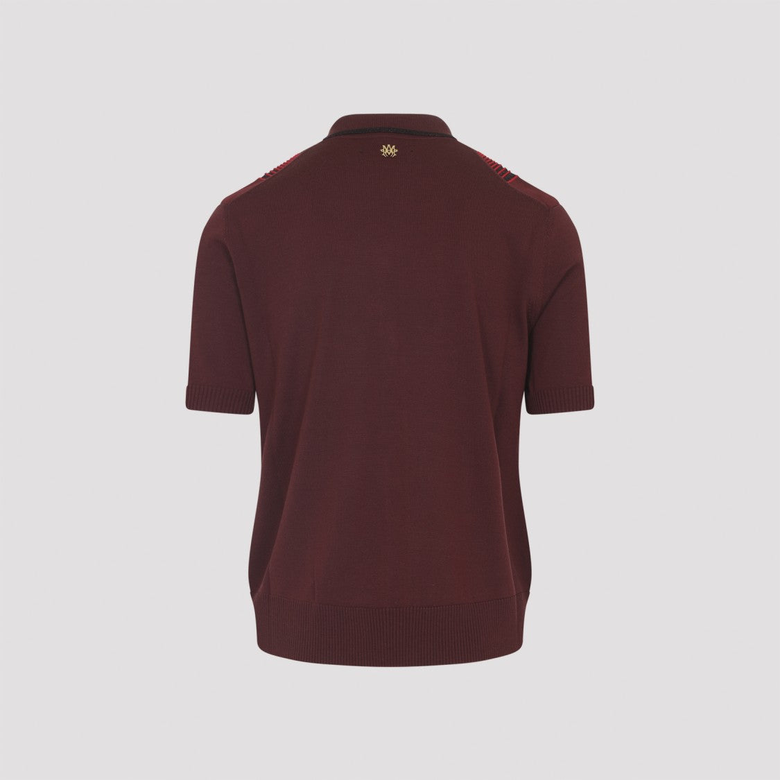 Amiri Short-Sleeve Button-Up Shirt With Striped Front Panel