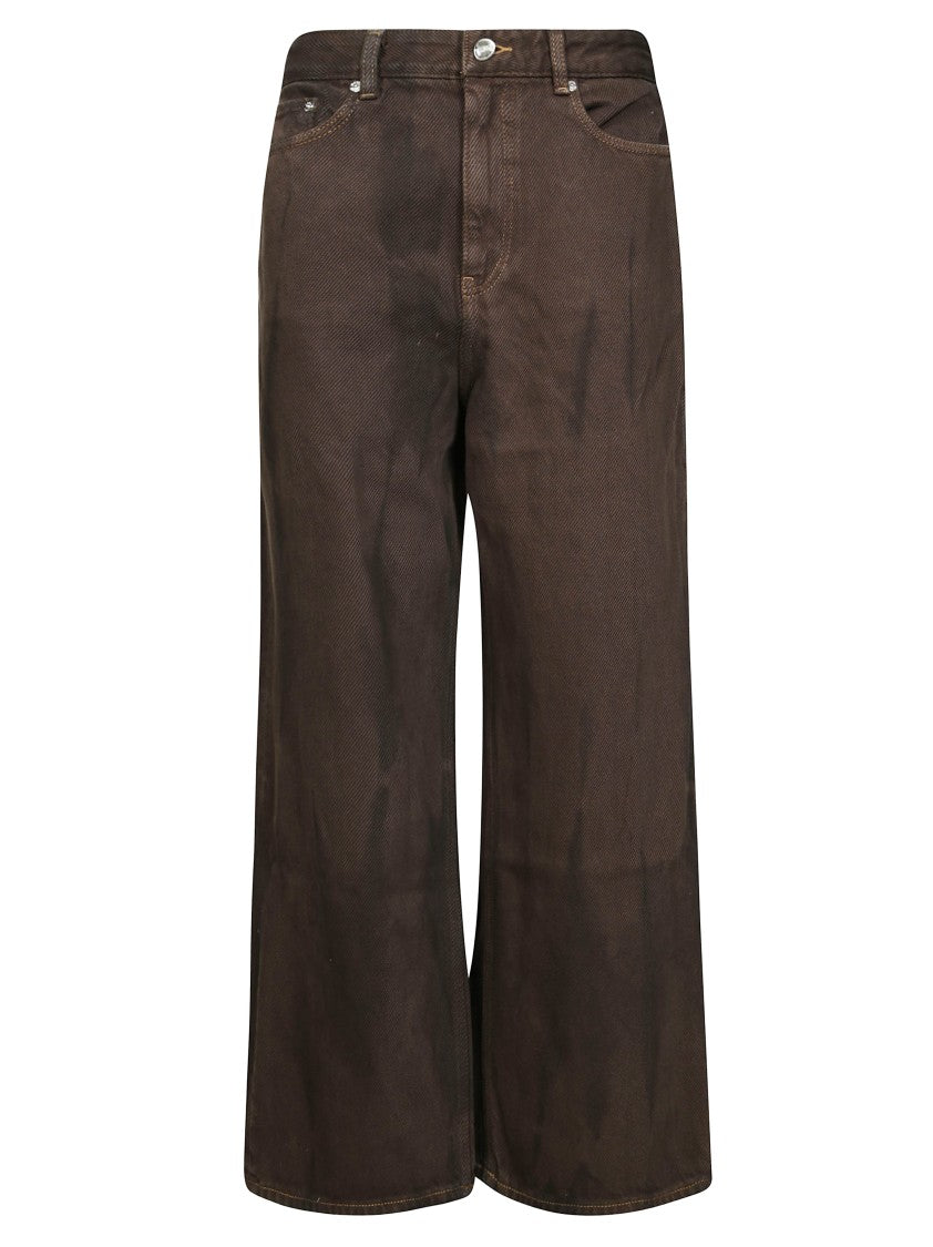Ganni Overdyed Heavy Denim Baggy Jeans