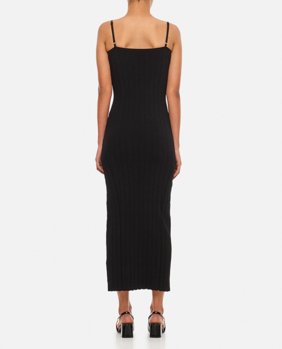 Jacquemus La Robe Sierra Bretelles Viscose Midi Dress