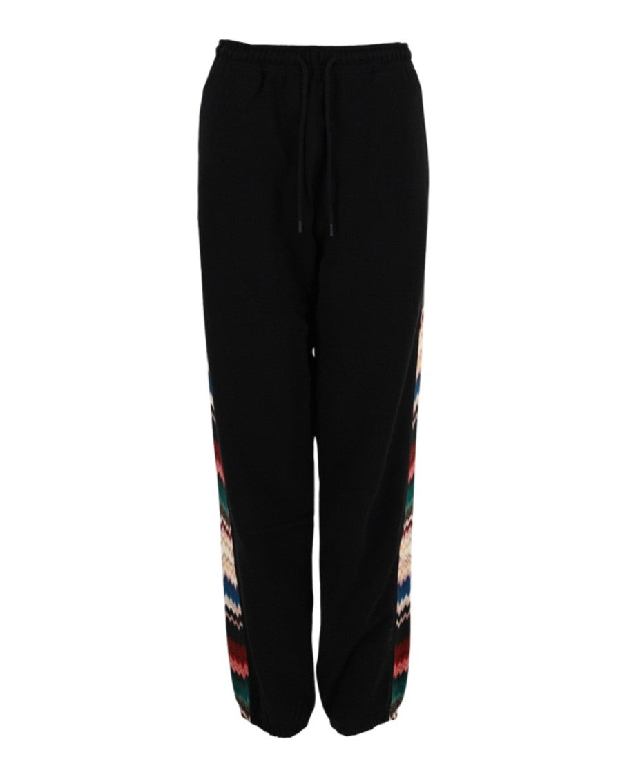 M Missoni High-Rise Chevron Printed Joggers With Drawstring Closure