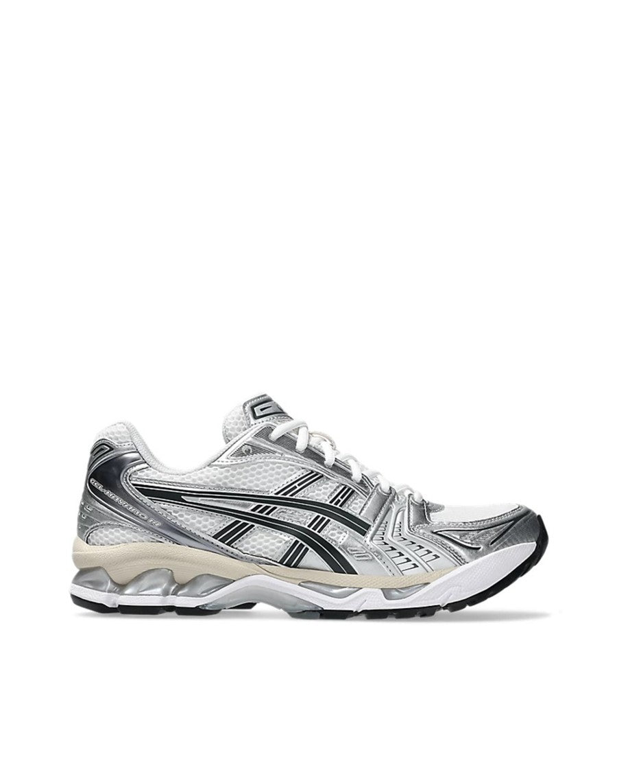 Asics White/Graphite Grey Gel-Kayano 14 Sneakers