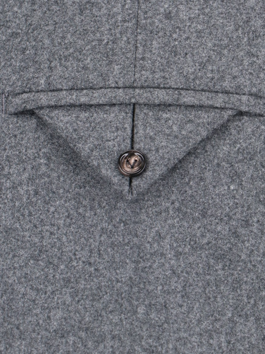 Bottega Veneta Straight-Leg Flannel Trousers With Tailored Silhouette