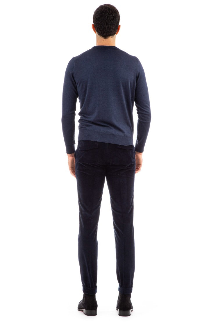 Drumohr Cashmere-Silk Crewneck Sweater