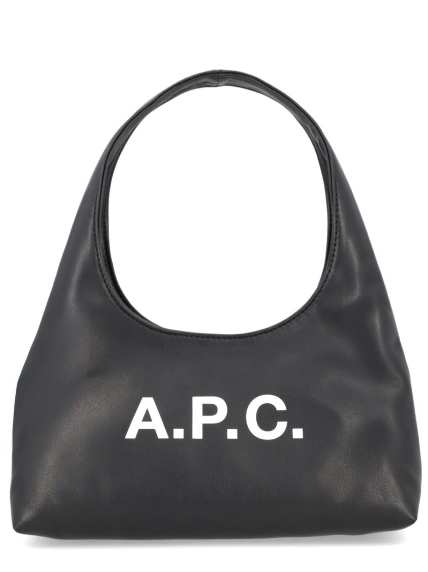 A.P.C. Ninon Baby Slouchy Printed Logo Bag