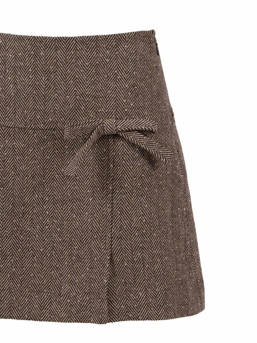 Ermanno Scervino Sleek White Mini Skirt With Fitted Waist And Clean Silhouette