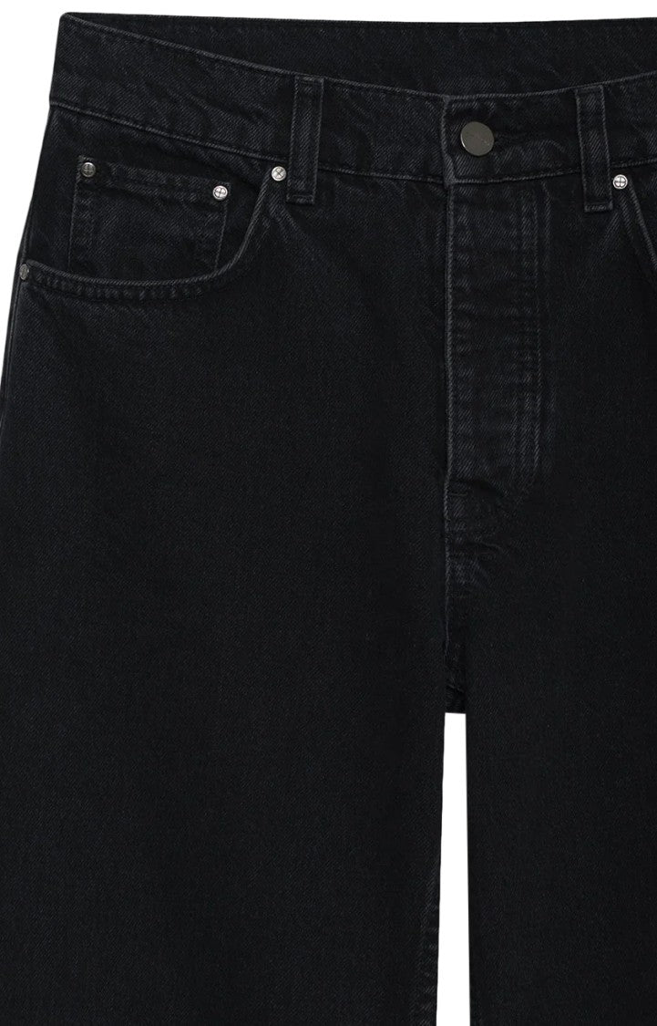 Anine Bing Wide-Leg Trousers With High Waist And Five-Pocket Design