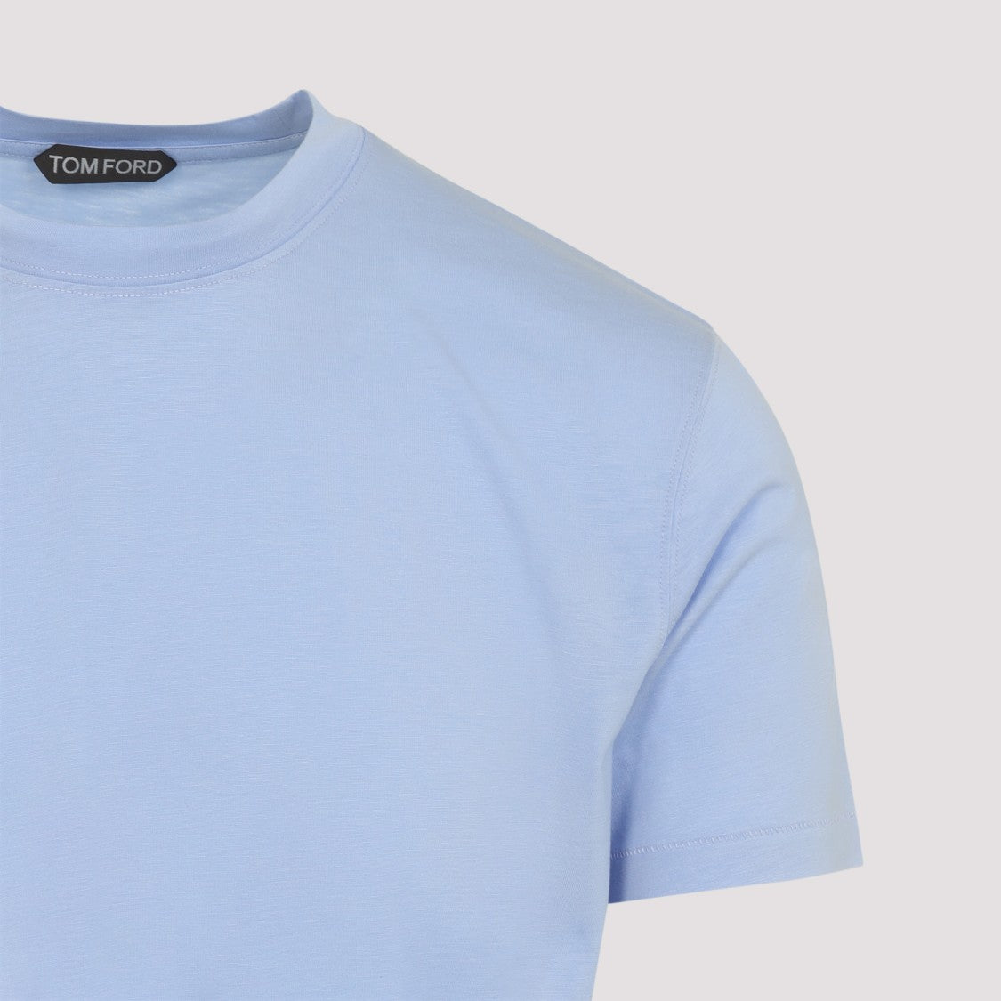 Tom Ford Blue Lyocell And Cotton Blend T-Shirt