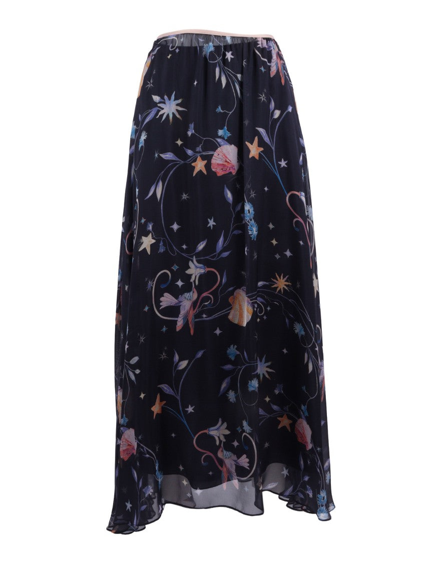 Forte Forte Deliverance Chiffon Printed Midi Skirt