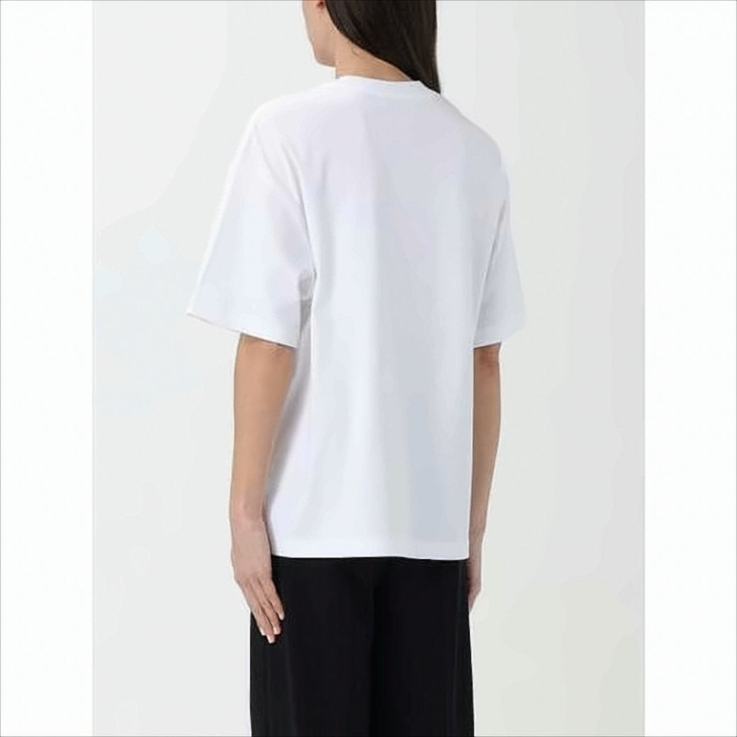 Lanvin Short-Sleeve Crew Neck T-Shirt With Bold Logo Print