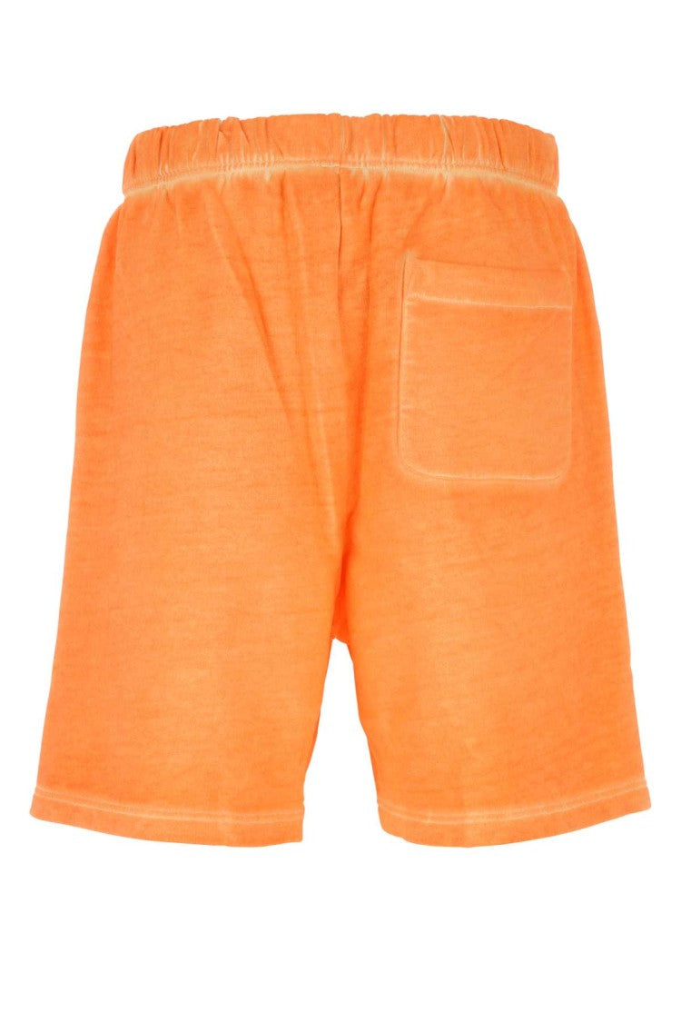 Marcelo Burlon Orange Cotton Bermuda Shorts