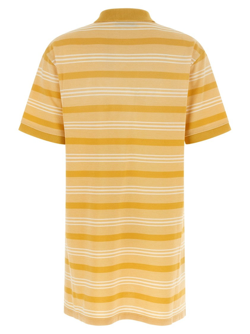 Prada Baiadera Striped Cotton Piqué Mini Dress With Classic Details