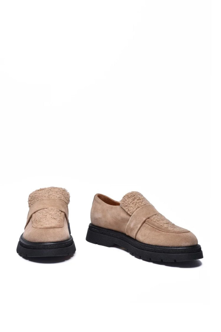 Maze Taupe Suede Moccasin