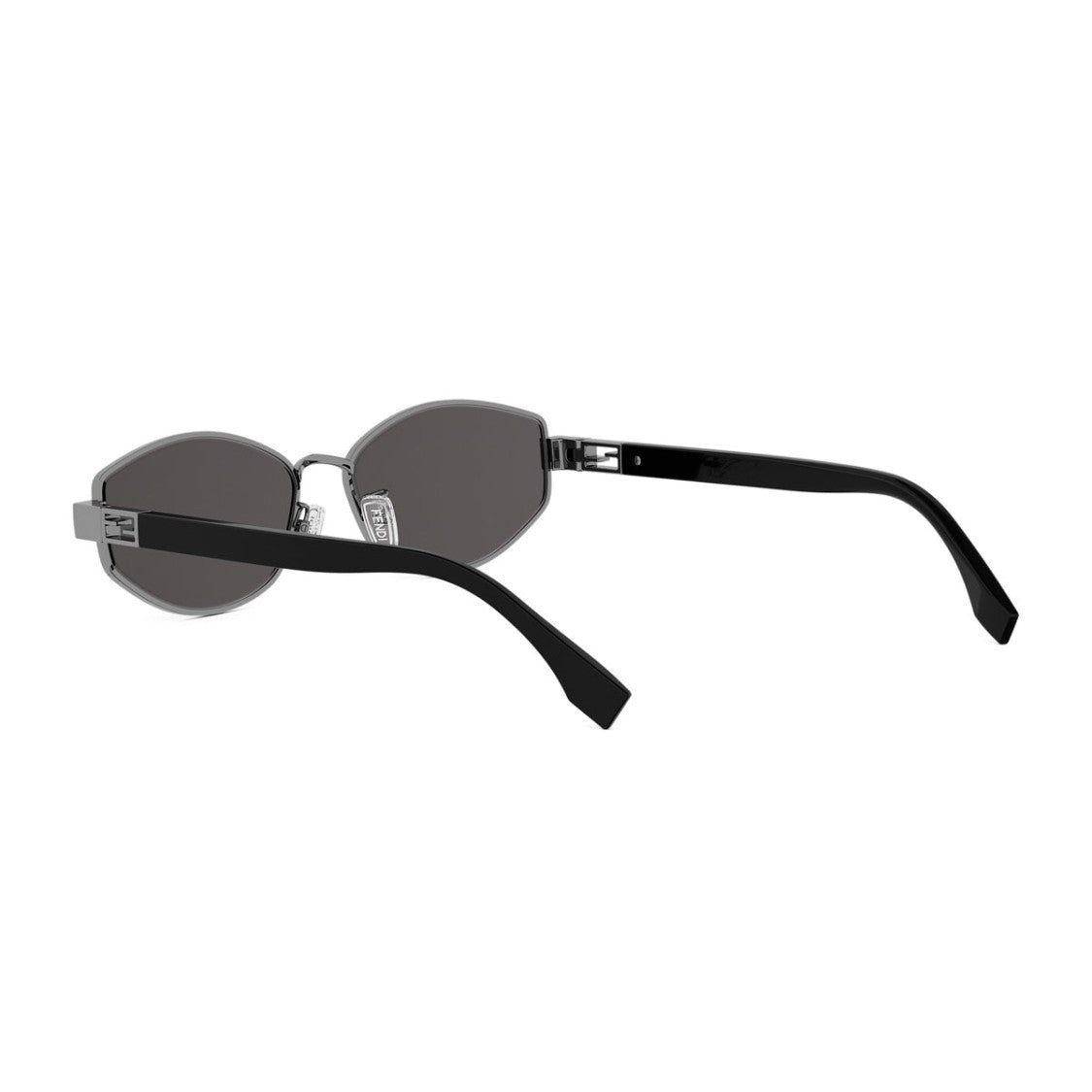 Fendi Silver Tube Fe40216u Geometric Metal Sunglasses