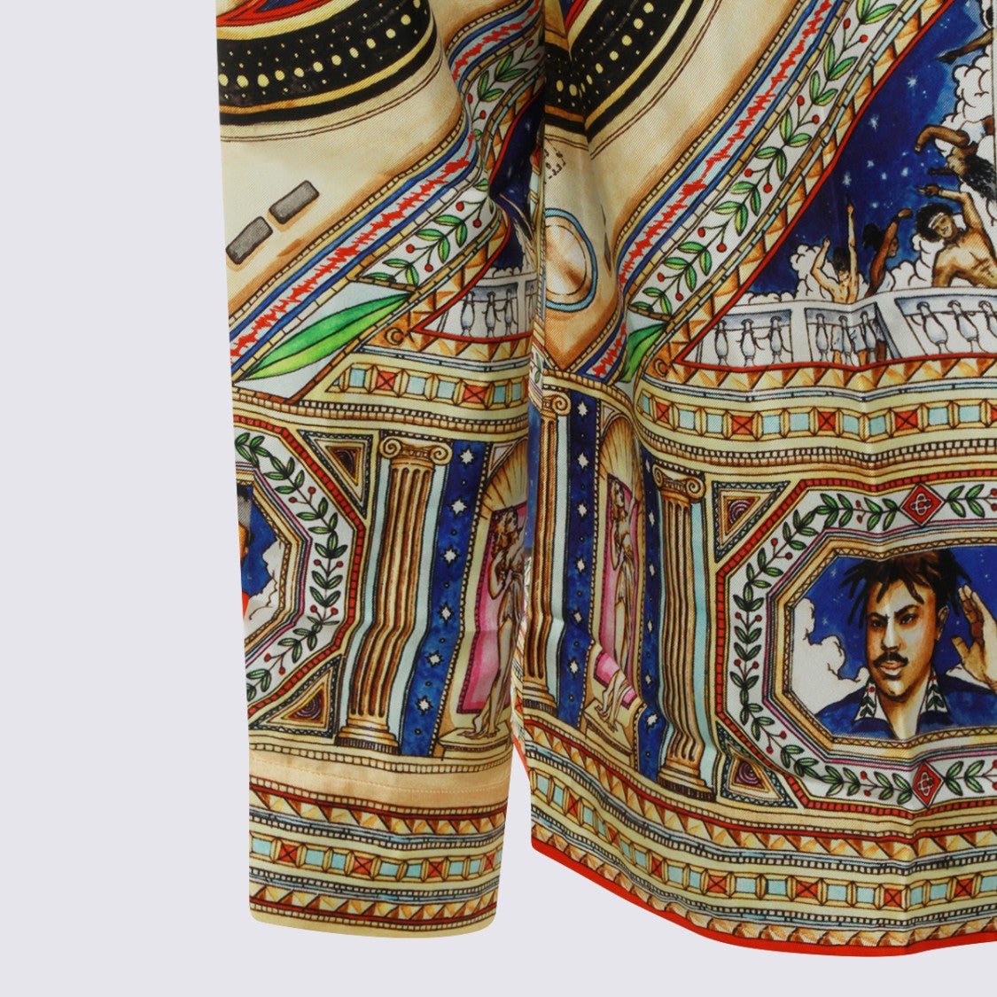 Casablanca Baroque-Inspired Cherub Print Shirt