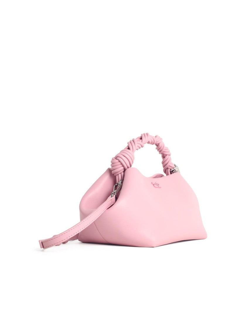 Ganni Small 'Bou' Bag In Pink Smooth Leather
