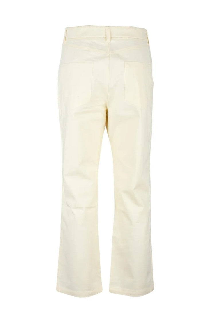 Fabiana Filippi Straight-Leg White Trousers And Five-Pocket Style