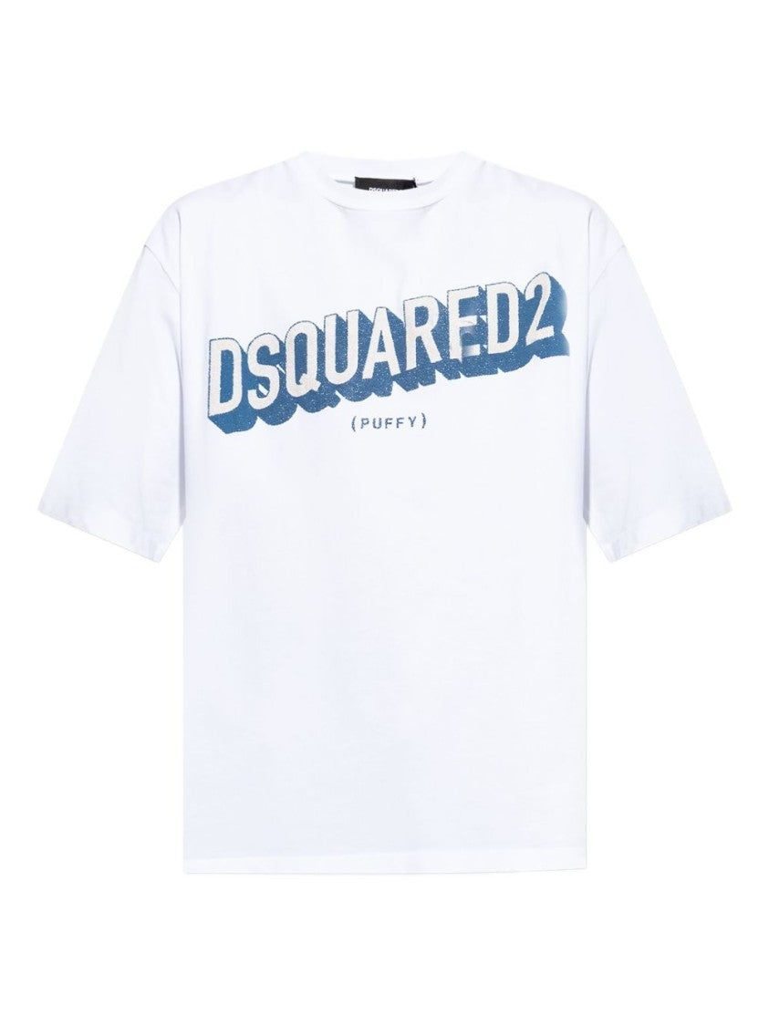 Dsquared2 Relaxed Fit White Cotton T-Shirt