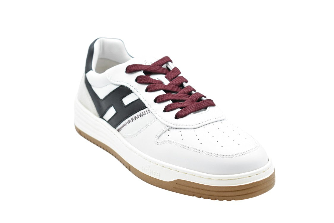 Hogan White Leather Suede Memory Foam Sneakers