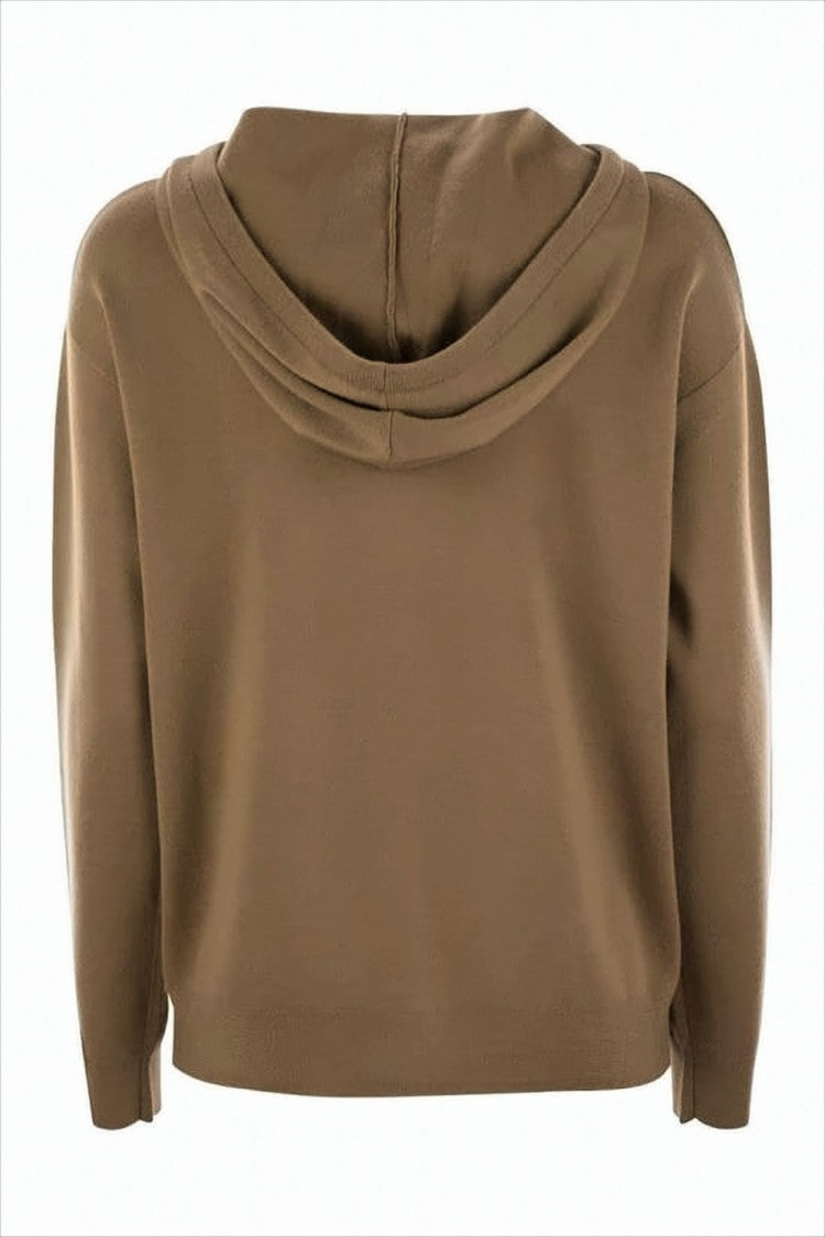 Max Mara Relaxed Fit Wool Sweater With Hood
