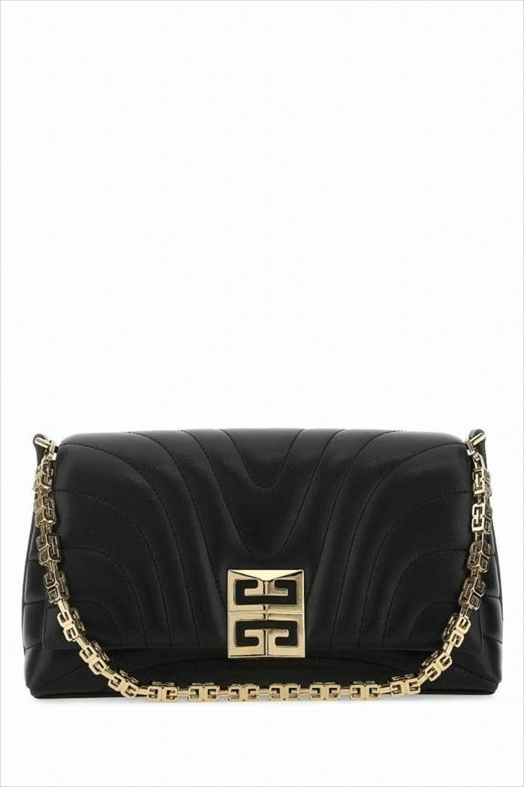 Givenchy Quilted Calf Leather Shoulder Bag With Gold Chain Strap