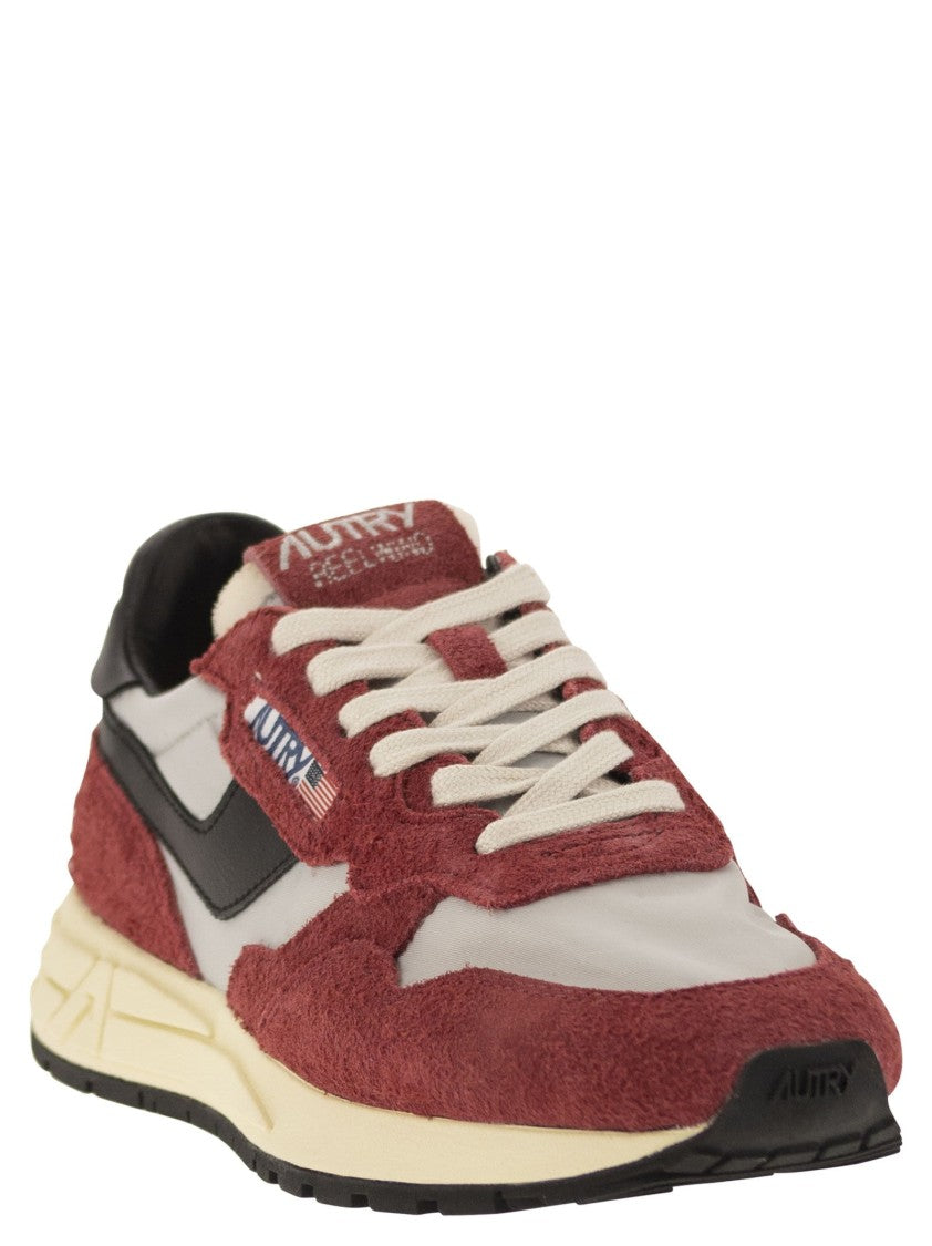Autry Reelwind - Suede And Technical Textile Trainer