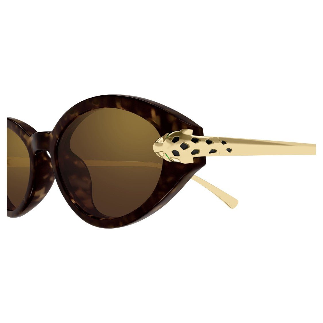 Cartier Ct0634s Tortoiseshell Oval Sunglasses