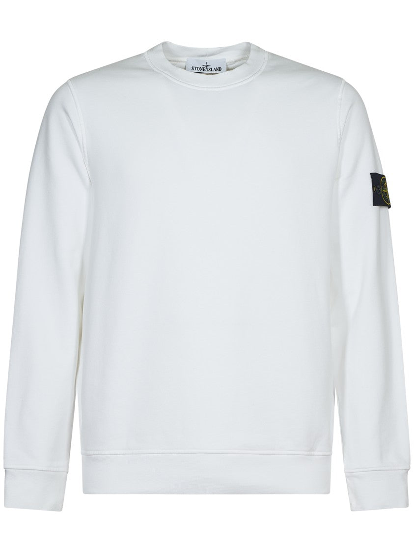 Stone Island Crew Neck White Sweater