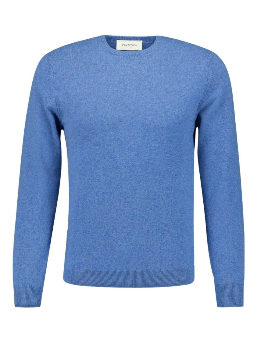 Piacenza Cashmere Cashmere Knit Sweater In Azzurro Blue