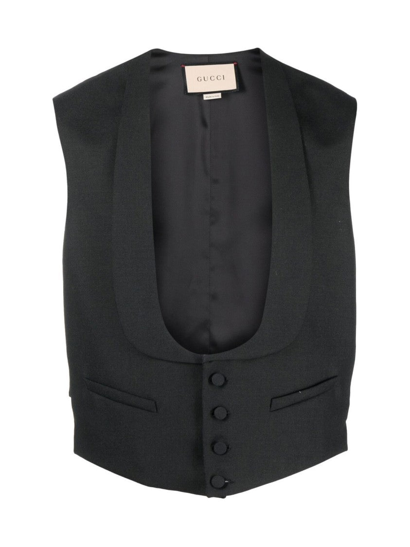 Gucci Wool Formal Vest Gilet