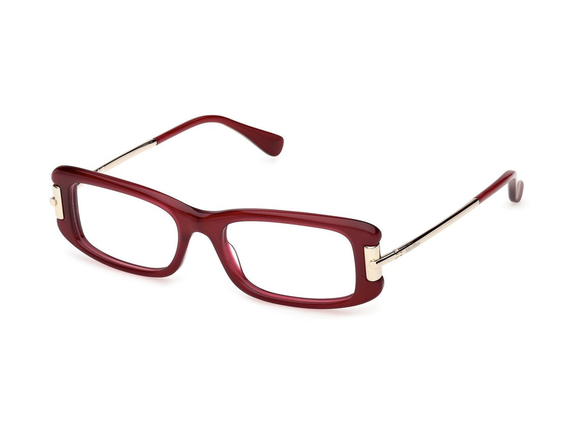 Max Mara Burgundy Mm5224 Rectangular Acetate Eyeglasses