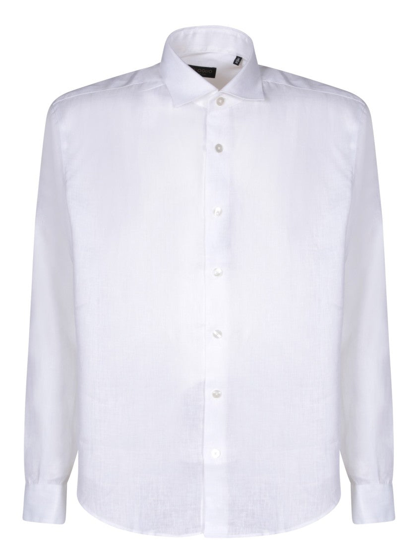 Dell'oglio White Linen Shirts