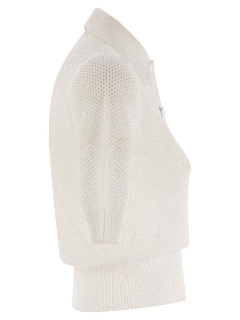 Sportmax Casta - Mesh Knit Polo Shirt