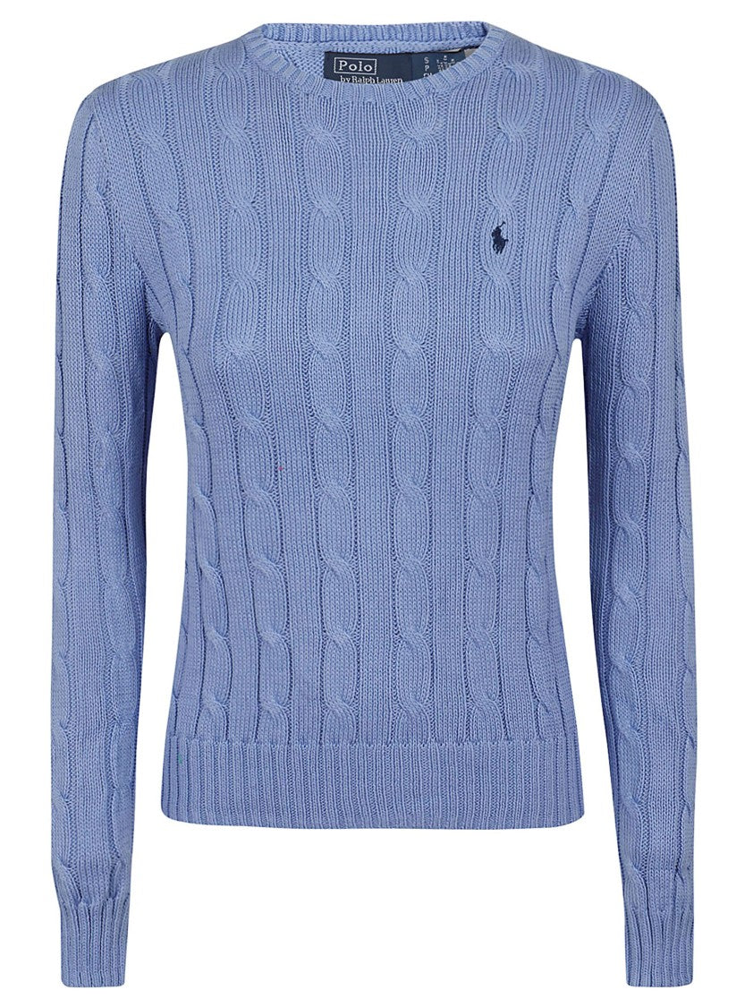 Polo Ralph Lauren Cable Knit Pullover With Embroidered Pony Emblem