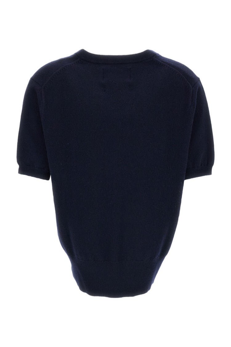 Extreme Cashmere Blue Martina Cashmere-Blend V-Neck Sweater