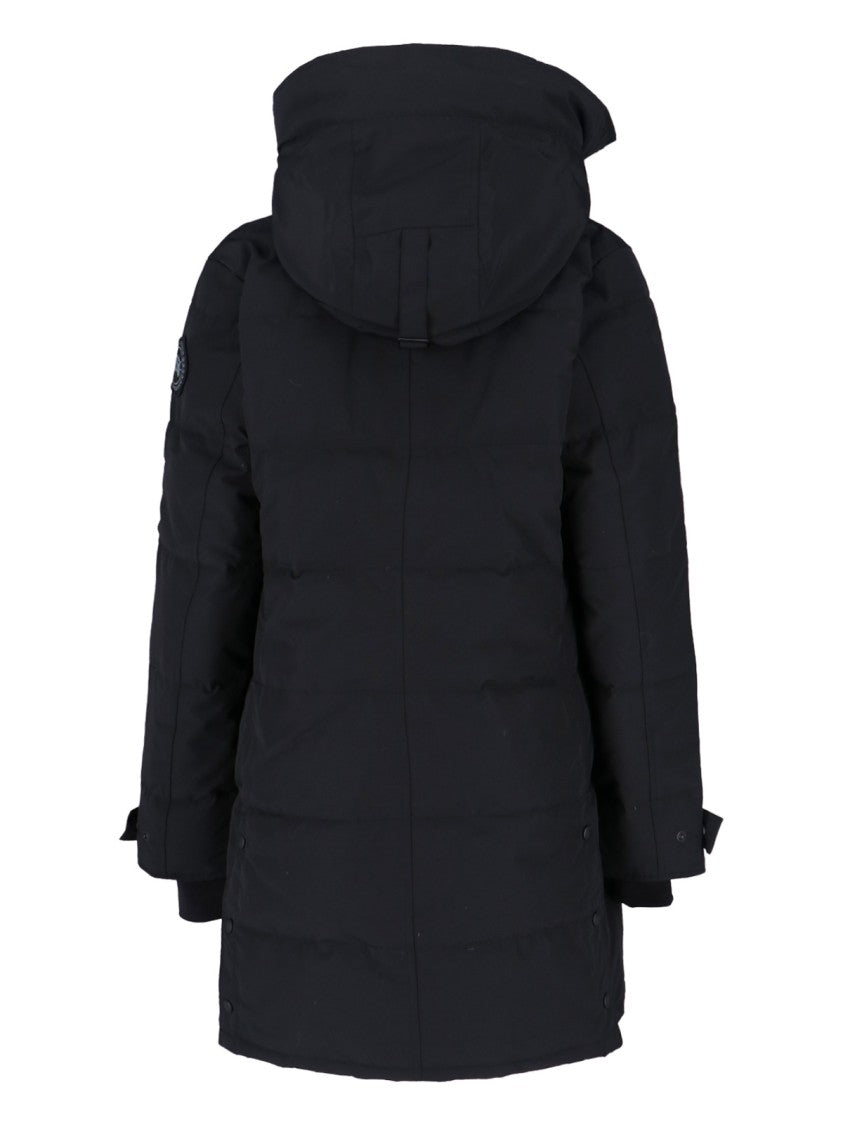 Canada Goose Structured Black Jacket With High Collar