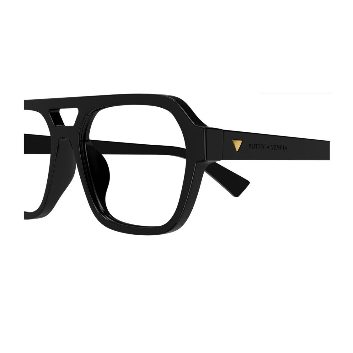Bottega Veneta Black New Classic Bv1336oa Recycled Acetate Aviator Sunglasses