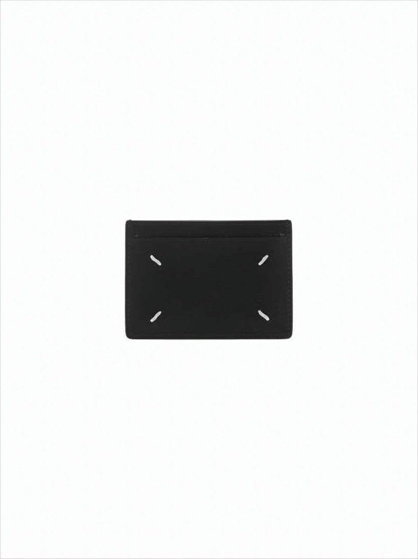 Maison Margiela Rectangular Black Calf Leather Wallet