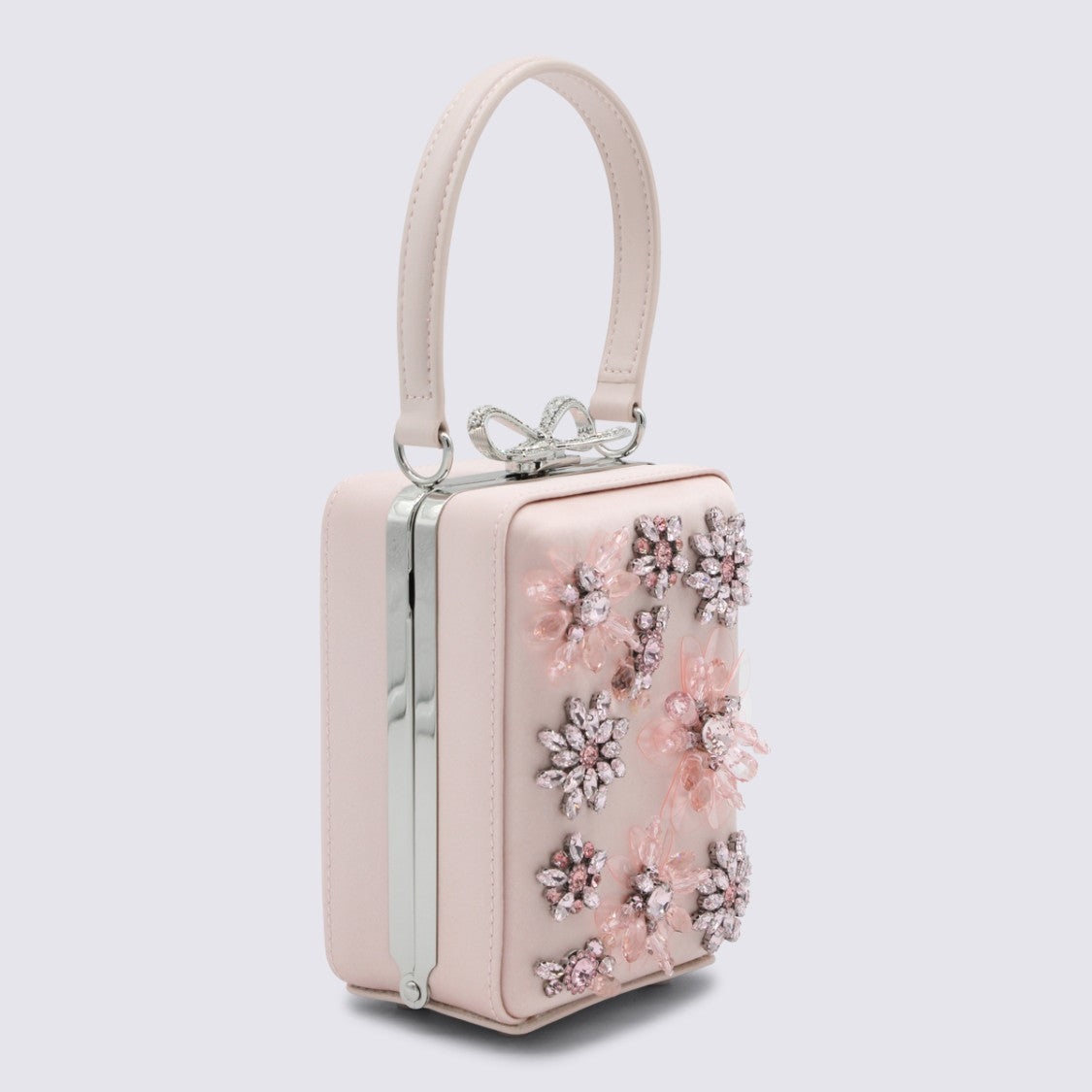 Self-Portrait Pink Embellished Clutch