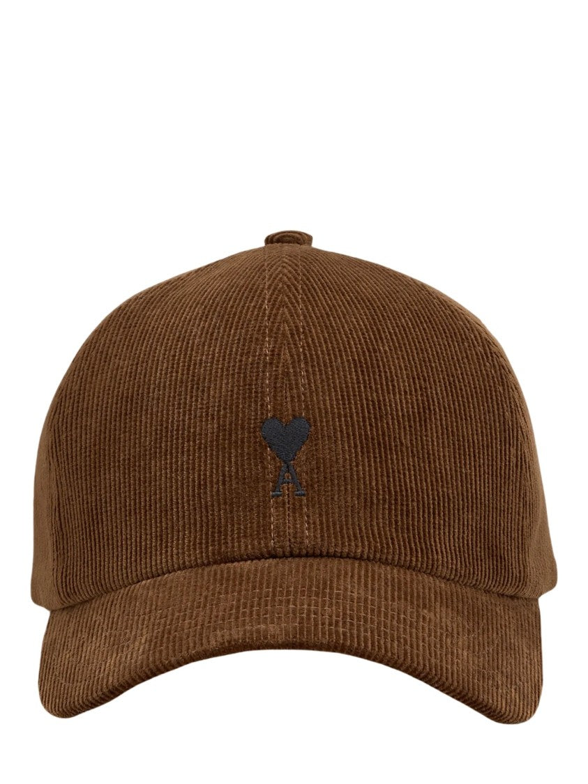 Ami Paris Ami De Coeur Corduroy Cap