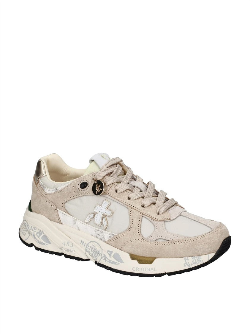 Premiata Low-Profile Textured Panel Sneakers