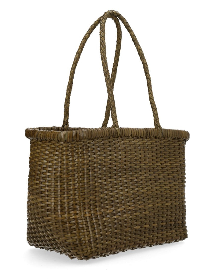 Dragon Diffusion B Weave Woven Basket Handbag