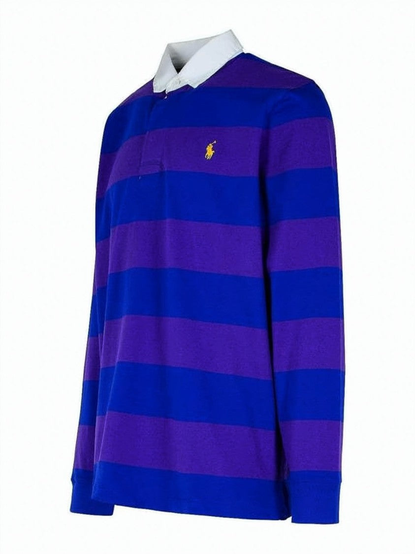 Polo Ralph Lauren Iconic Rugby Shirt With Bold Stripes And Classic Collar